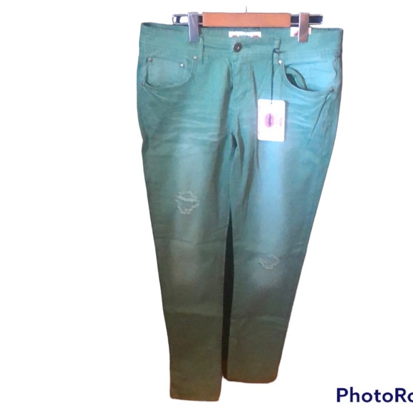 what about me Denim - WHAT ABOUT ME green jeans size 11/12